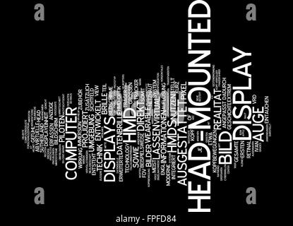 Head-mounted display head mounted bild bildschirm