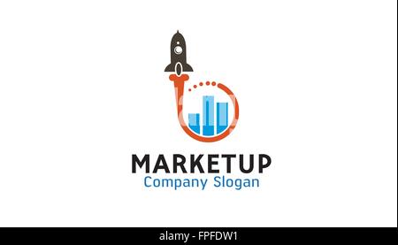 Market Up Design Illustration Stock Vector