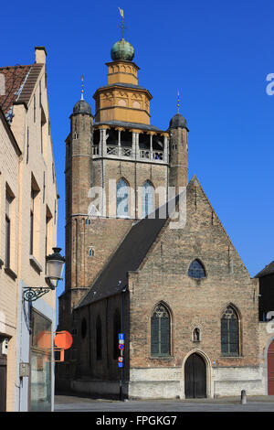 The Jerusalem Church (1428) in Bruges, Belgium Stock Photo