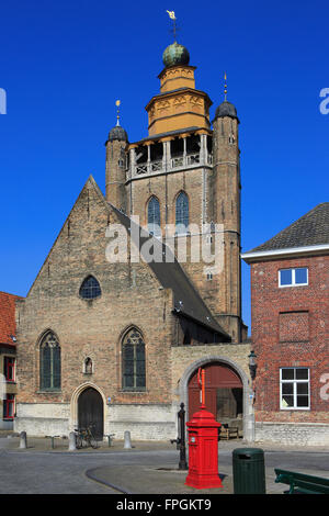 The Jerusalem Church (1428) in Bruges, Belgium Stock Photo