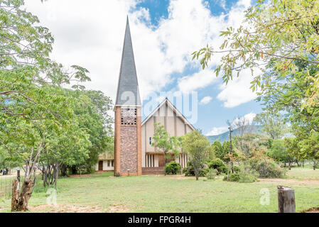 COOKHOUSE, SOUTH AFRICA - FEBRUARY 19, 2016: The Dutch Reformed Church in Cookhouse, a small town in the Eastern Cape Province Stock Photo