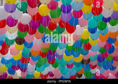 Full Frame Shot Of Multi Colored Balloons Stock Photo