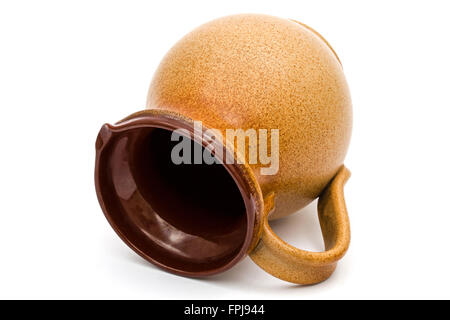 Old pitcher, isolated on white background Stock Photo