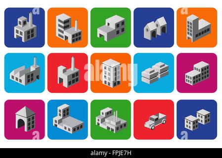 Set of icons Stock Vector
