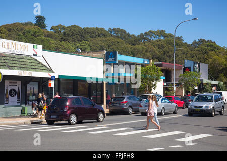 Avalon beach, a village on Sydney's northern beaches with a popular coastal beach,Sydney,new south wales,australia Stock Photo