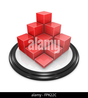 Chart icon , This is a computer generated and 3d rendered picture Stock ...
