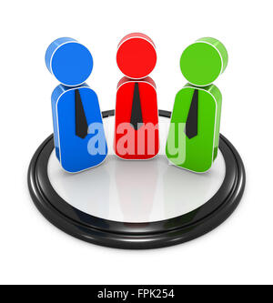 Leadership icon , 3d rendered image. Stock Photo