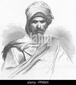 NORTH AFRICA: Red Sea: Bedouin of Sinai, antique print 1880 Stock Photo