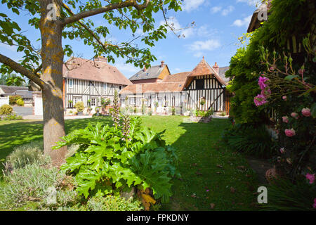 Houses in Lyons-la-Foret Stock Photo