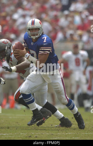 Buffalo Bills quarterback JP Losman (7) is helped up by Marshawn Lynch in  the third quarter against the New York Jets at Giants Stadium in East  Rutherford, New Jersey on December 14