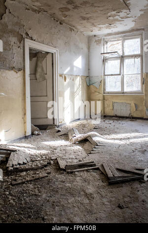 Old, damaged and cracked wall with real bullet holes from World War II ...
