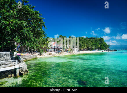 diniwid bay beach in tropical paradise boracay philippines Stock Photo