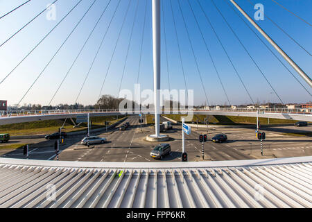 The Hovenring, A Roundabout For Cyclists And Pedestrians, Hanging Over 