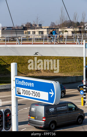 The Hovenring, A Roundabout For Cyclists And Pedestrians, Hanging Over 