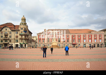 Liberty square in Timisoara Stock Photo