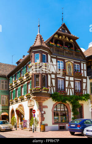 Maison Loewert in the center of Kaysersberg Alsace Haut Rhin France Stock Photo
