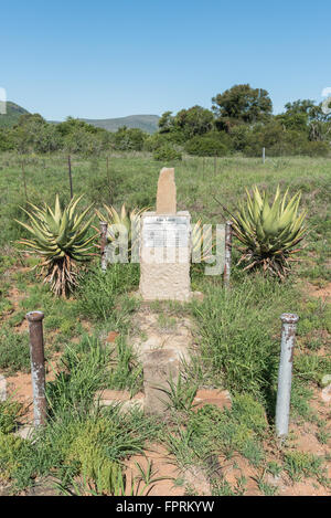 COOKHOUSE, SOUTH AFRICA - FEBRUARY 19, 2016: Grave of the Van Aardts who operated a cook house in the early 19th century near th Stock Photo