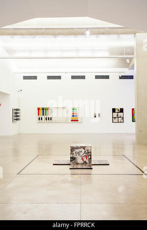 Interior gallery in the Sao Paulo Museum of Contemporary Art (MAC), Sao Paulo, Brazil, South America Stock Photo