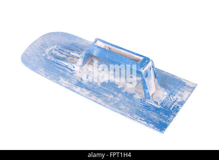 construction plastic trowel, isolated on white background Stock Photo