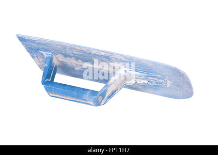 construction plastic trowel, isolated on white background Stock Photo