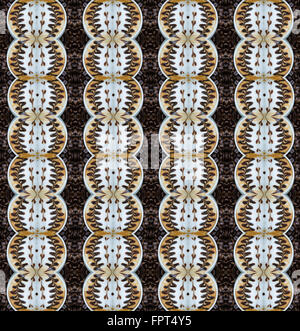 Seamless pattern with latte art coffee Stock Photo