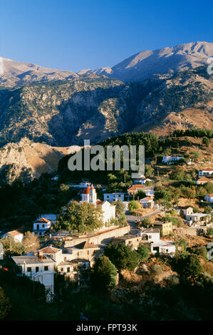 Aerial View Of Lakki, Crete, Greece Stock Photo