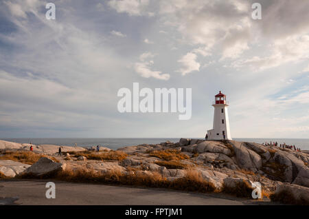 Peggys  Cove lighthouse in Nova Scotia Canada Stock Photo