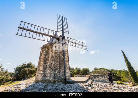 moulin Alphonse Daudet, fontvieille , bouche du rhone paca,France 13 Stock Photo