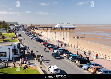 Cleethorpes, Lincolnshire, UK - 18 April 2014: overlooking the Central Promenade on 18 April at Cleethorpes Stock Photo