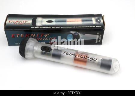 Eternity Flashlight Lights Up By Using Michael Faraday's Law Of Induction Stock Photo