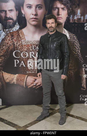 'La Corona Partida' photocall at Verdi Cinema  Featuring: Rodolfo Sancho Where: Madrid, Spain When: 16 Feb 2016 Stock Photo