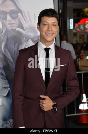 LOS ANGELES, CA - OCTOBER 26, 2015: Actor Reynaldo Pacheco at the Los Angeles premiere of his movie 'Our Brand is Crisis' at the TCL Chinese Theatre, Hollywood. Stock Photo