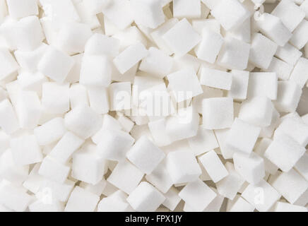 White Sugar cubes (full frame image) for use as background image or as texture Stock Photo