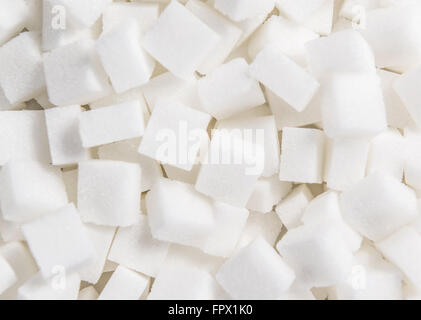 White Sugar cubes (full frame image) for use as background image or as texture Stock Photo