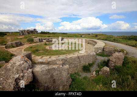 Pointe du Hoc, Normandy, France Stock Photo