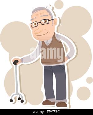 Old man smiling cartoon Stock Vector Image & Art - Alamy