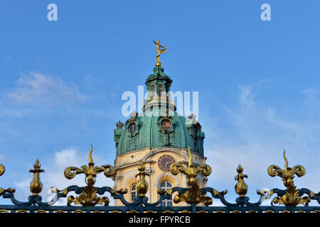 Dom of the French Cathedral on Gendarmenmarkt in Berlin in clear winter day