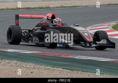 Montmelo, Spain. 19th Mar, 2016. Driver Choukroun Gregory. Challenge formula. V de V endurance Series. Montmelo, Spain. March 19, 2016 Credit:  Miguel Aguirre Sánchez/Alamy Live News Stock Photo