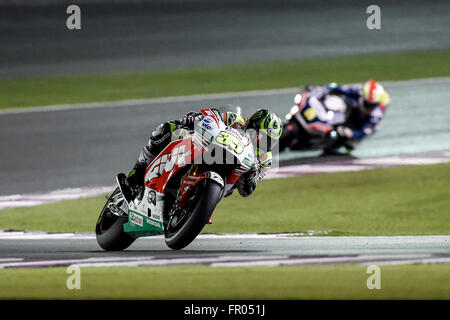 Losail International Circuit, Doha, Qatar. 20th Mar, 2016. Commercial Bank Grand Prix of Qatar. Cal Crutchlow (LCR Honda) during the race. Credit:  Action Plus Sports/Alamy Live News Stock Photo