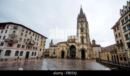 Oviedo, Spain. 20th March, 2016. Cathedral of Oviedo during the celebration of Palm Sunday, that commemorates Jesus' triumphal entry into Jerusalem, on March 20, 2016 in Oviedo, Spain. Credit:  David Gato/Alamy Live News Stock Photo