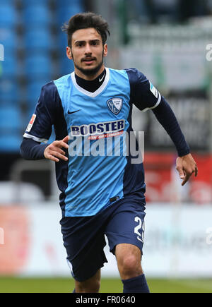 Bochum, Germany. 20th March, 2016. Football 2nd Bundesliga, matchday 27, 20.03.2016, Bochum, Germany, VfL Bochum vs Greuther Fuerth: Onur Bulut (Bochum).  Credit:  Juergen Schwarz/Alamy Live News Stock Photo