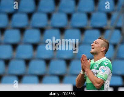 Bochum, Germany. 20th March, 2016. Football 2nd Bundesliga, matchday 27, 20.03.2016, Bochum, Germany, VfL Bochum vs Greuther Fuerth: Veton Berisha (Fuehrt).  Credit:  Juergen Schwarz/Alamy Live News Stock Photo