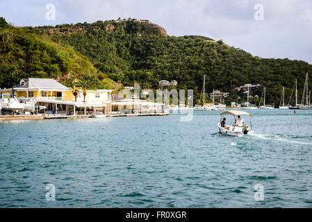 Paparazzi Restaurant, Antigua Slipway, English Harbour, Antigua Stock Photo