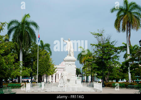 Jose Marti Statue - Cienfuegos - Cuba Stock Photo