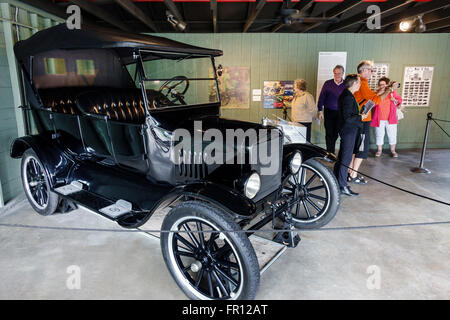 Fort Ft. Myers Florida,Thomas Edison & Henry Ford Winter Estates,historical museum,car exhibit,Model T Phaeton,FL160209057 Stock Photo