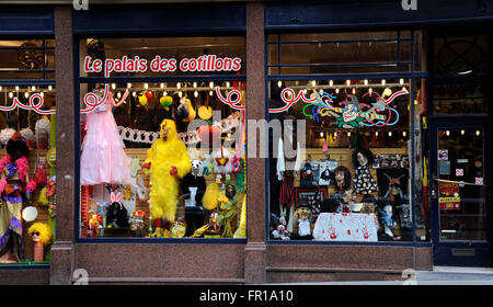 Le Palais du Cotillons, rue du Lombard,Brussels,Belgium Stock Photo