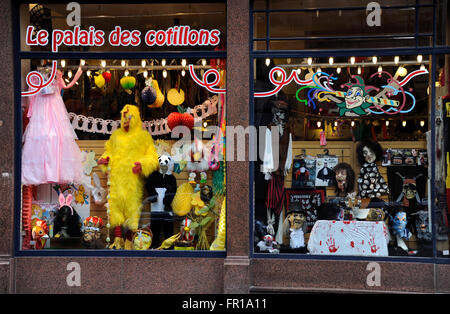 Le Palais du Cotillons, rue du Lombard,Brussels,Belgium Stock Photo