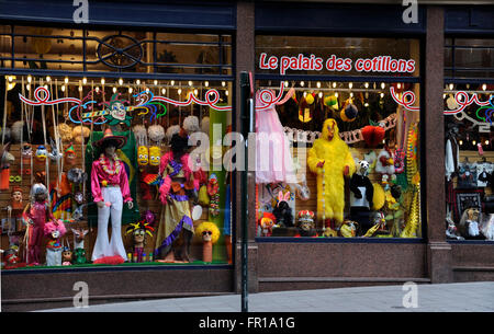 Le Palais du Cotillons,rue du Lombard,Brussels,Belgium Stock Photo