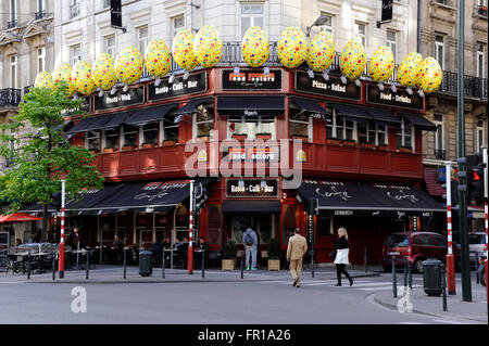 Restaurant Food Factory,Boulevard Anspach,Brussels,Belgium Stock Photo