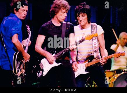 THE ROLLING STONES ,Mick Jagger, Keith Richards, Ron Wood, Charlie Watts P Madison Square Garden 1/20/2006 photo Michae Brito Stock Photo